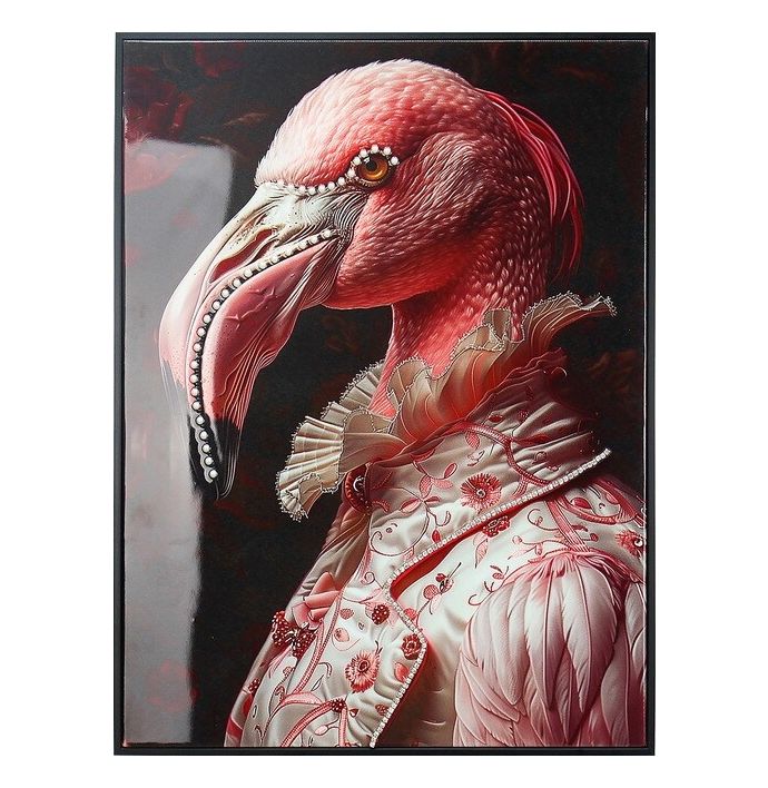 Schilderij regency flamingo 45x60cm