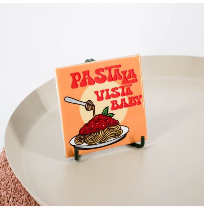 Tegeltje 'Pasta la vista'