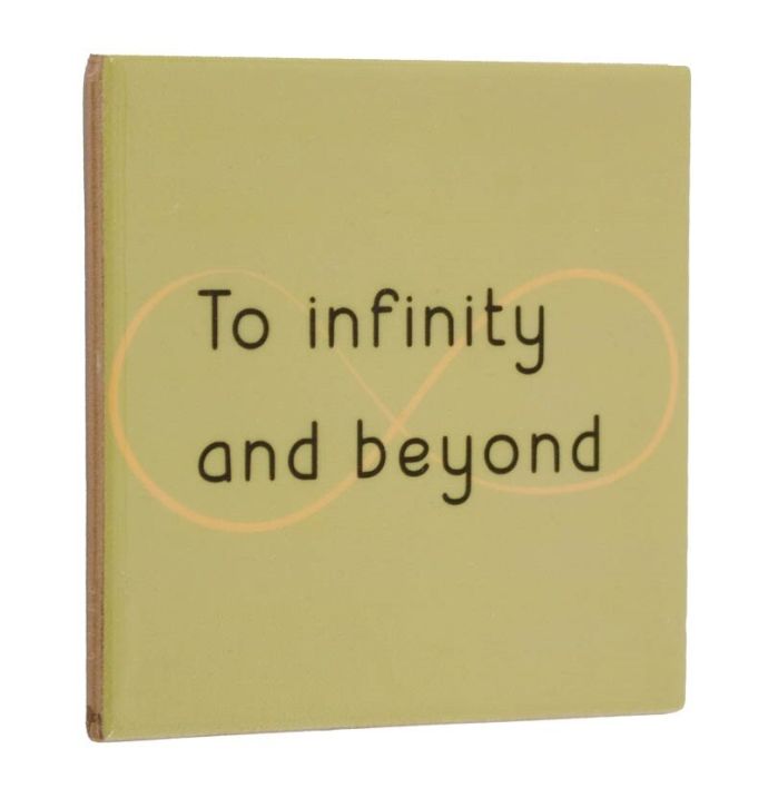 Tegeltje 'To infinity'