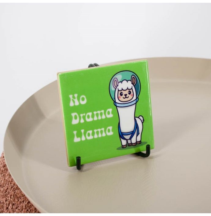 Tegeltje 'No drama llama'
