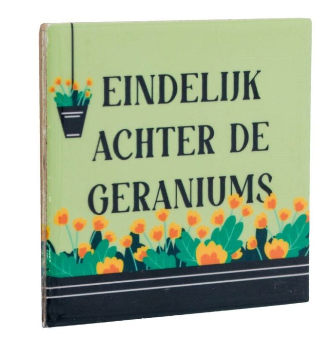 Tegeltje 'Geraniums'