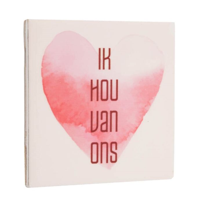 Tegeltje 'Ik hou van ons'