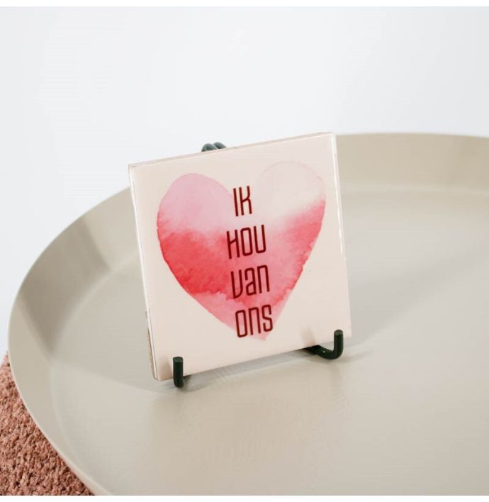 Tegeltje 'Ik hou van ons'