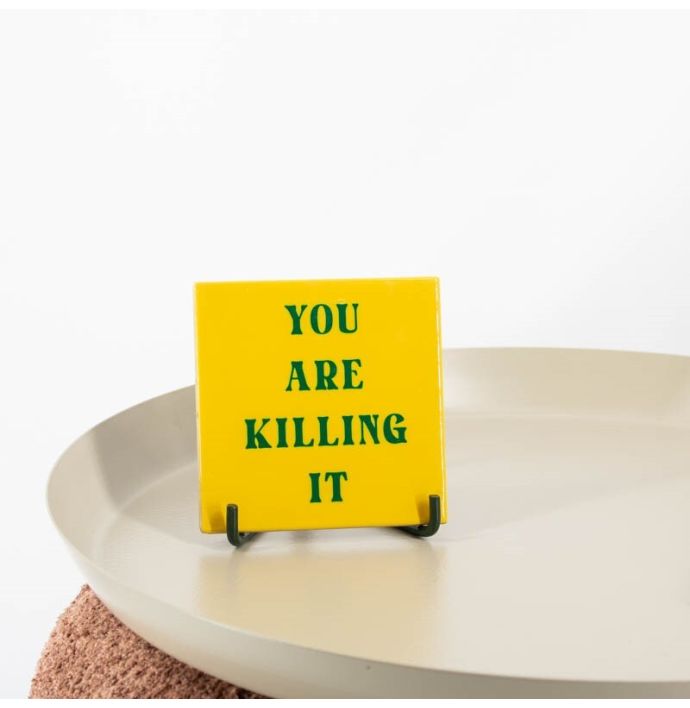 Tegeltje- You are killing it