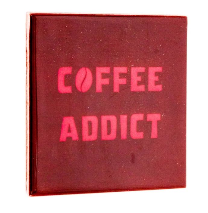 Tegeltje 'Coffee addict'