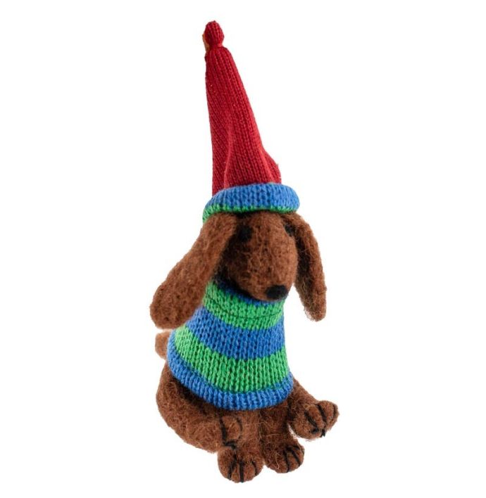 Wollen hanger hond muts en trui