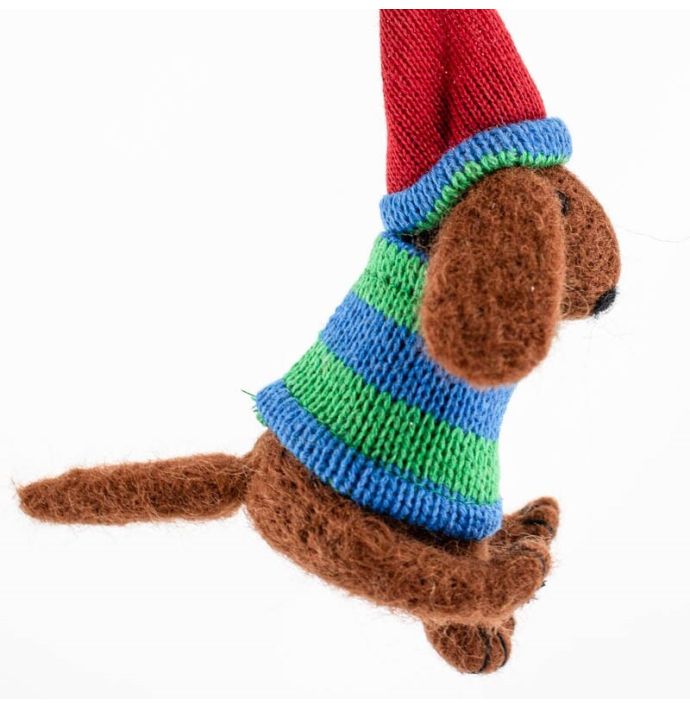 Wollen hanger hond muts en trui