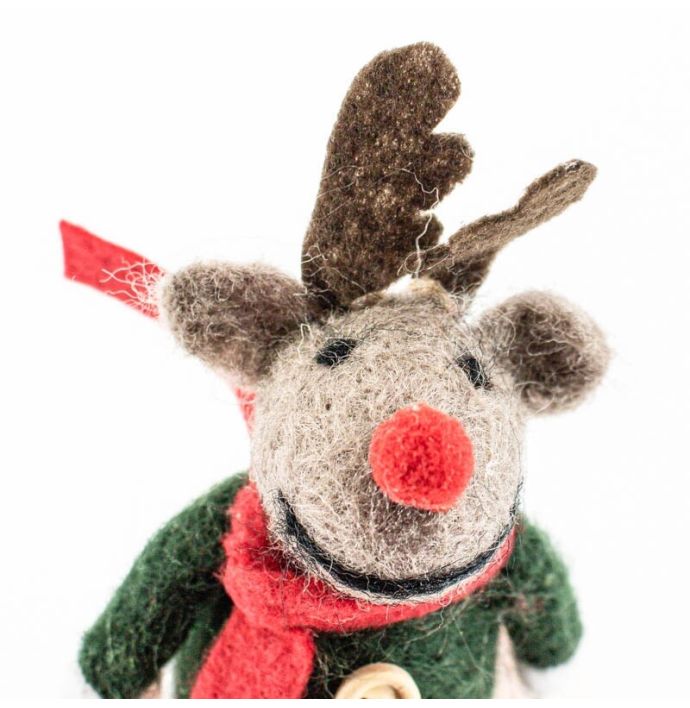 Wollen hanger rendier