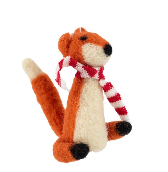 Wollen hanger vos sjaal