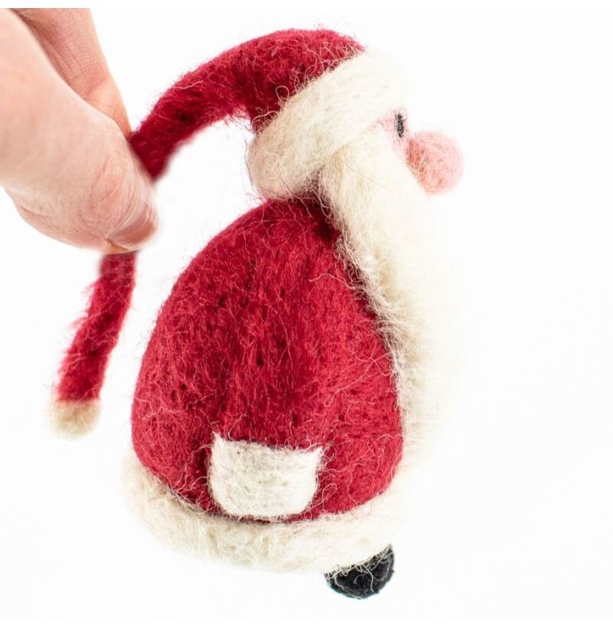 Wollen hanger kerstman