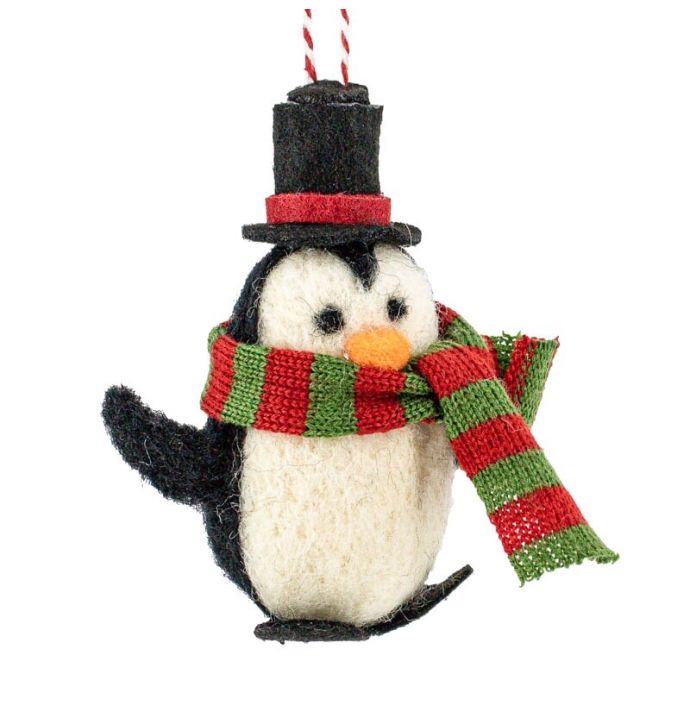 Wollen hanger pinguin hoed