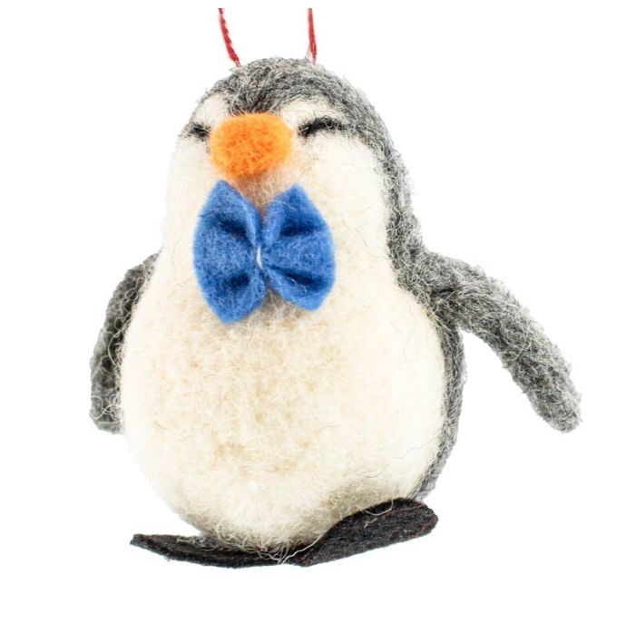 Wollen hanger pinguin strik