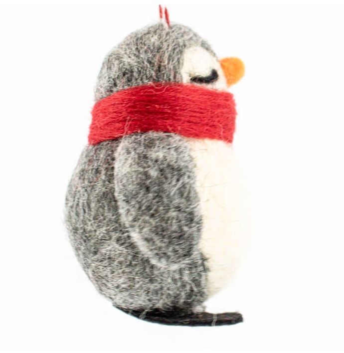 Wollen hanger pinguin sjaal