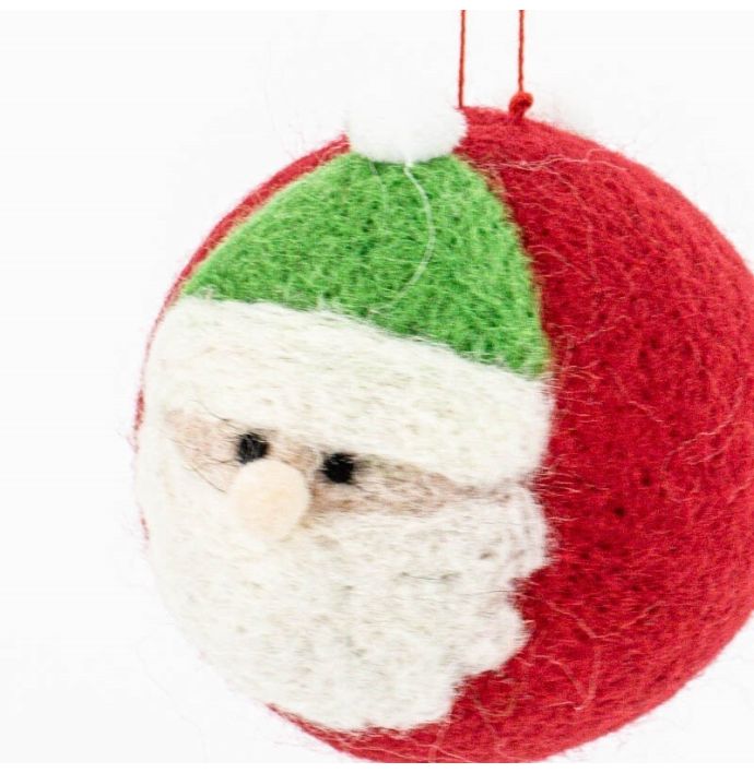 Wollen hanger kerstman