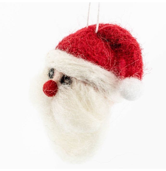 Wollen hanger kerstman