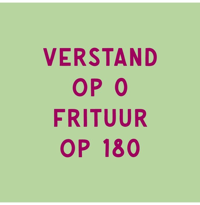 Tegeltje - Verstand op 0