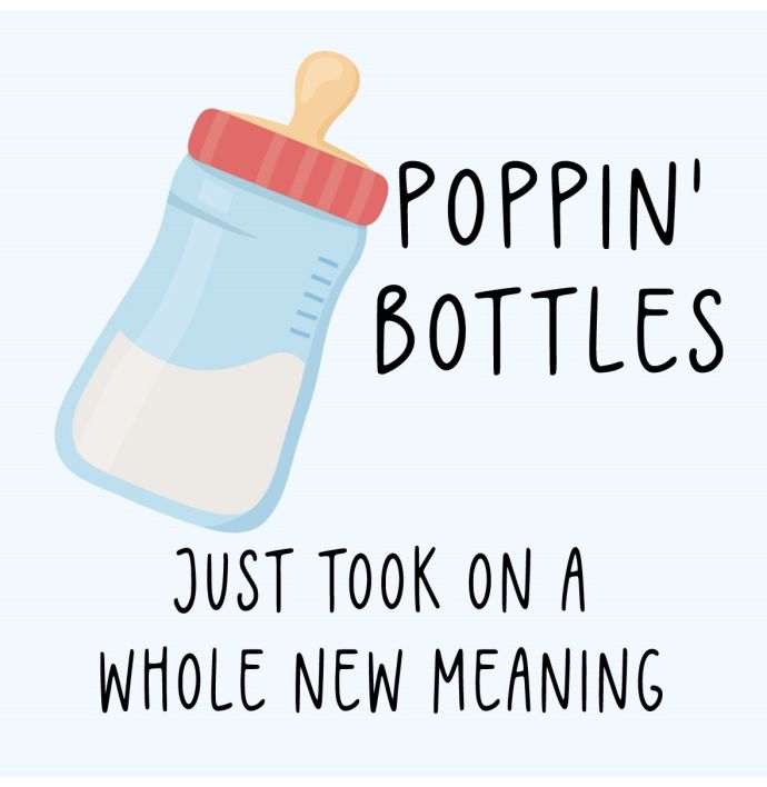 Tegeltje - Poppin bottles