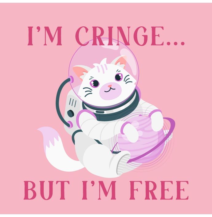 Tegeltje - I'm cringe but free