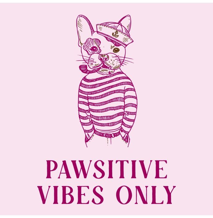 Tegeltje - Pawsitive vibes