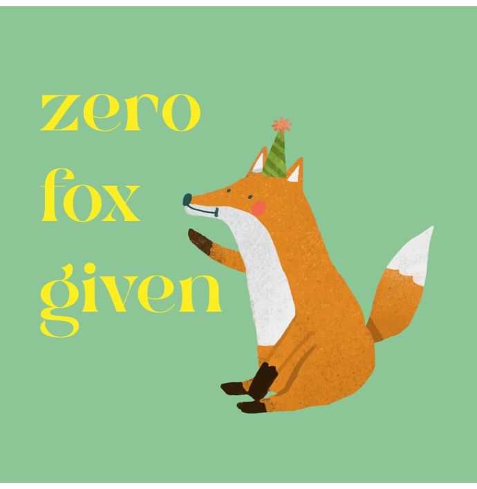 Tegeltje - Zero fox