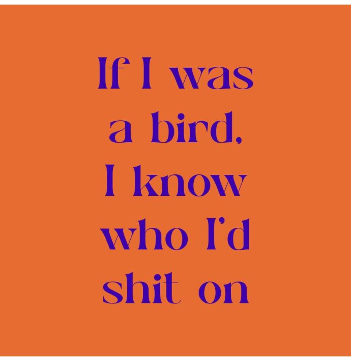 Tegeltje - If I was a bird