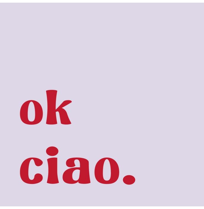 Tegeltje - Ok ciao