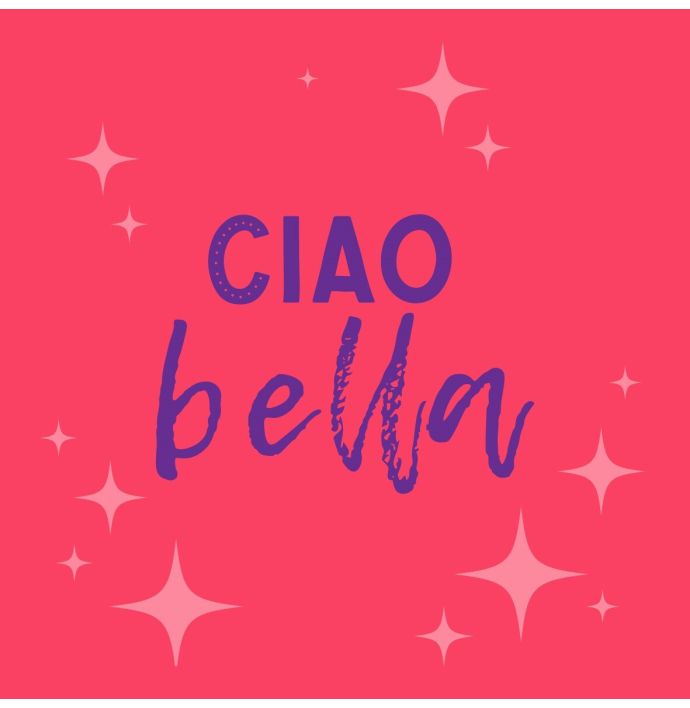 Tegeltje 'Ciao bella'