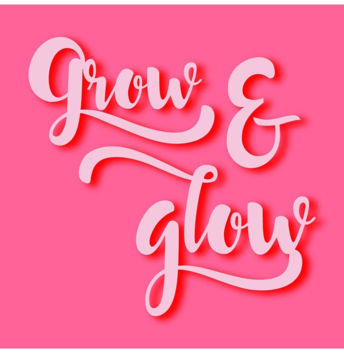 Tegeltje 'Grow & glow'