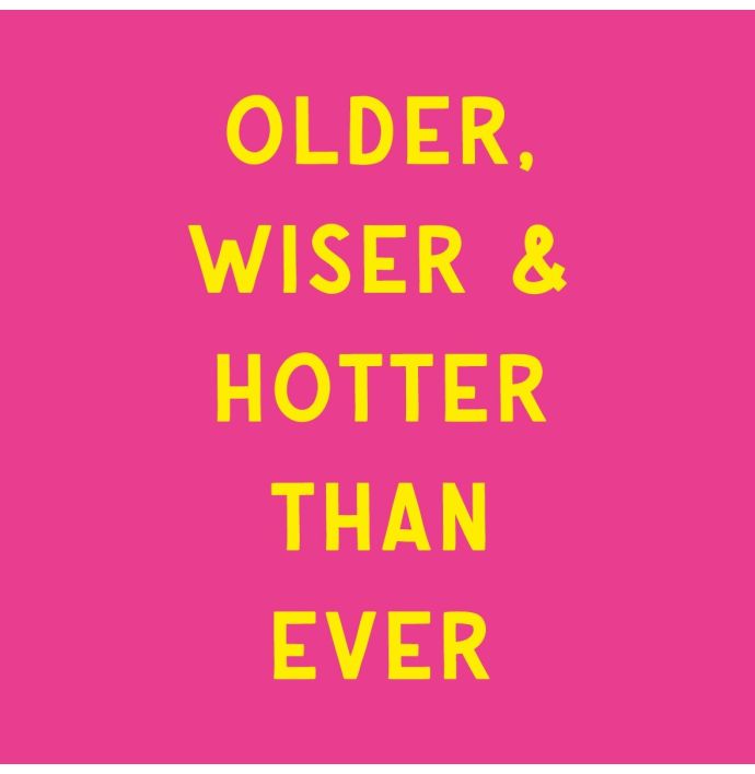Tegeltje 'Hotter wiser'