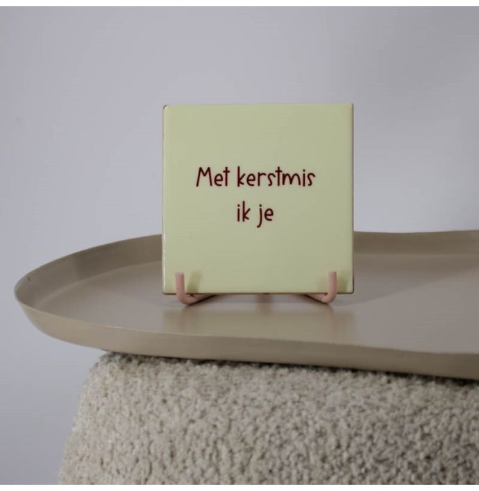 Tegeltje 'Met kerstmis ik je'