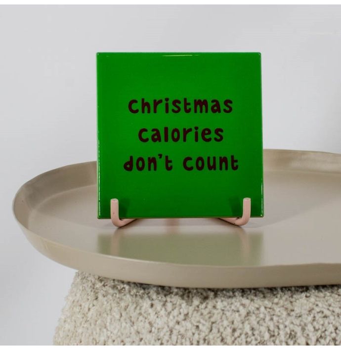 Tegeltje 'Christmas calories'