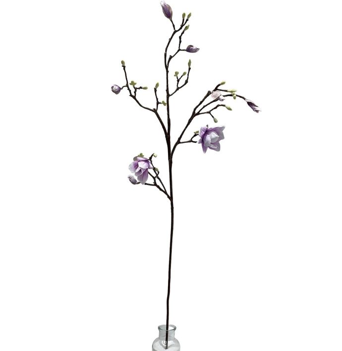 Kunsttak magnolia 123cm paars