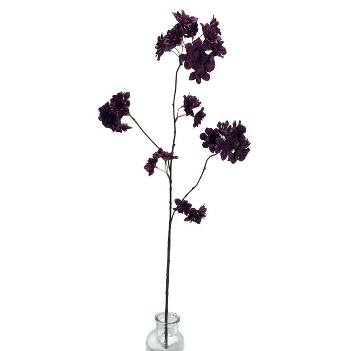 Kunsttak kersenbloesem 86cm paars