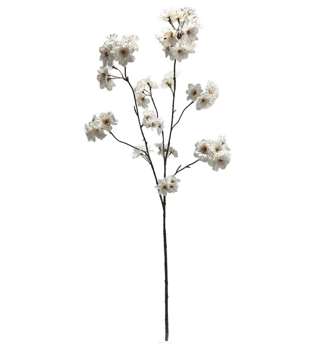Kunsttak kersenbloesem 114cm off-white