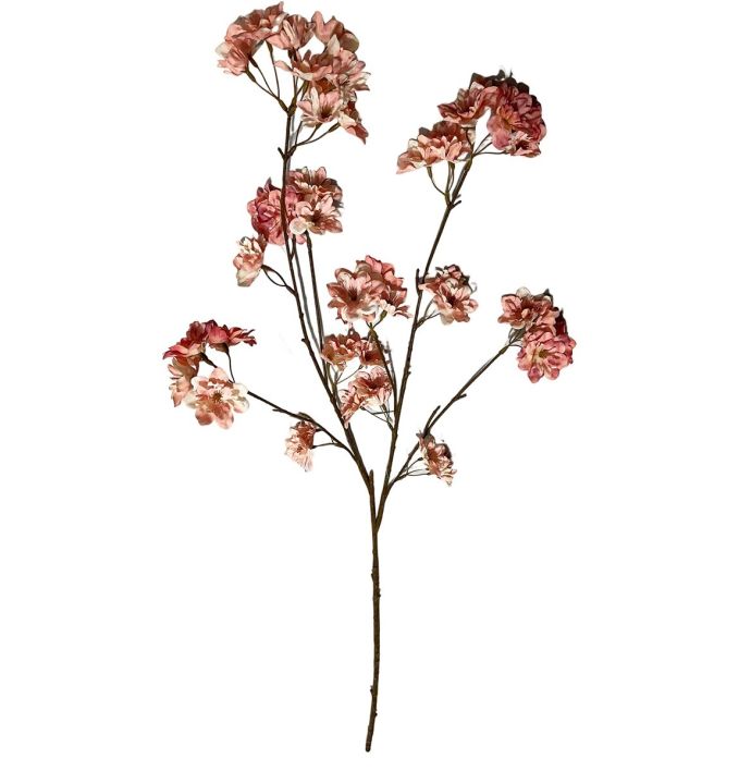 Kunsttak kersenbloesem 114cm roze