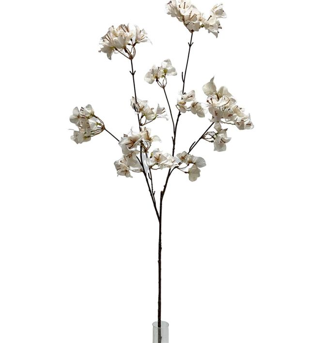 Kunsttak bougainvillea 112cm off-white