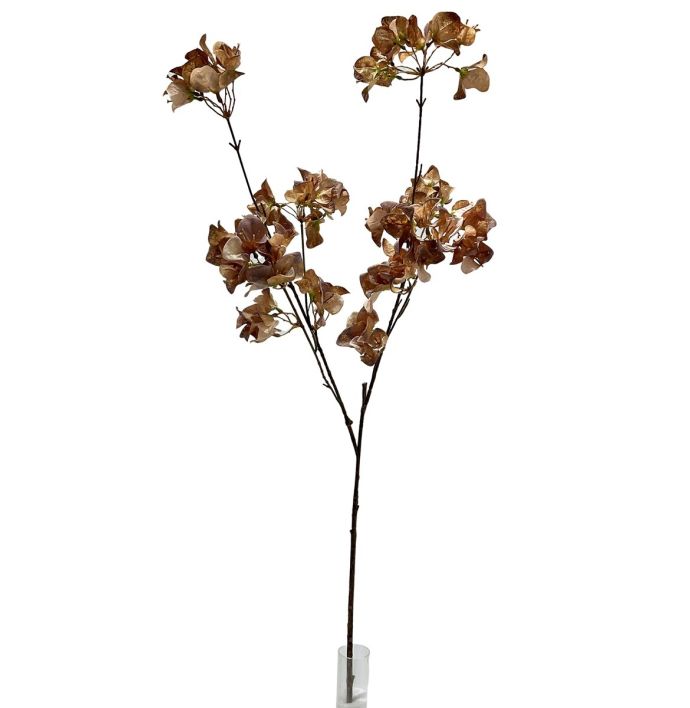 Kunsttak bougainvillea 112cm taupe