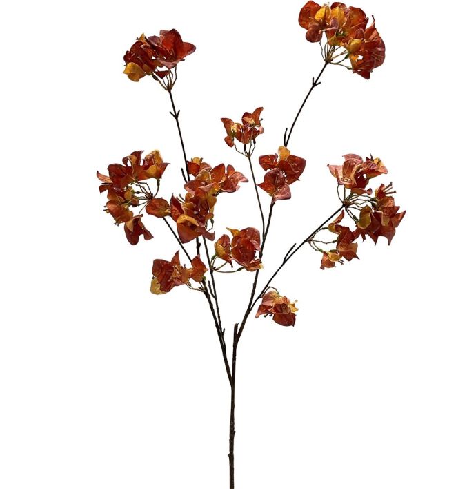 Kunsttak bougainvillea 112cm oranje