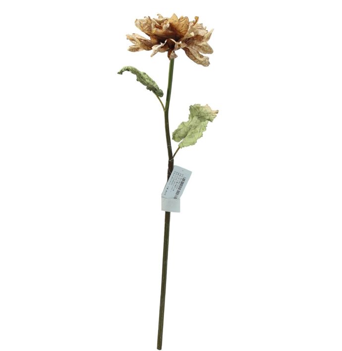 Kunstbloem dahlia 66cm beige 