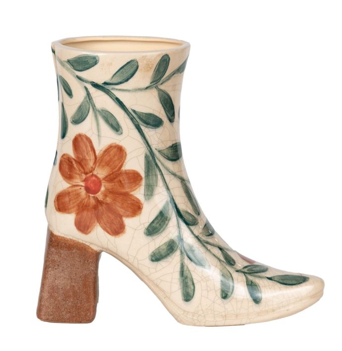 Aardewerk vaas handgeschilderd Boot