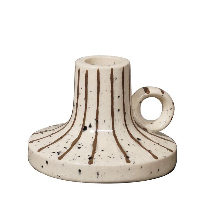 Aardewerk kaarsenstandaard Sable S