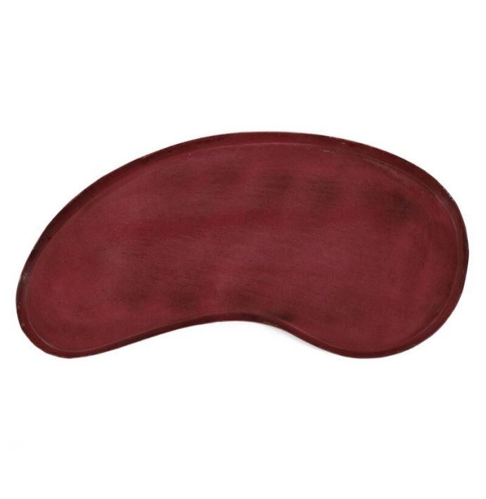 Metalen dienblad kidney roze