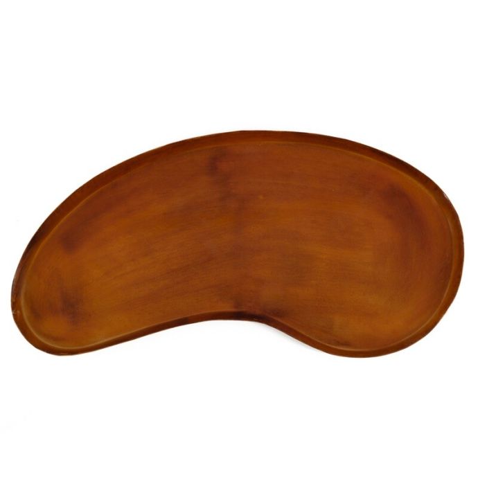 Metalen dienblad kidney tangerine