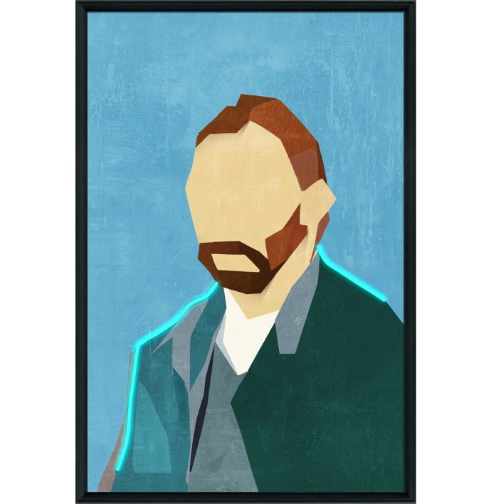 Schilderij met LED Vincent van Gogh