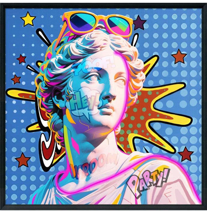 Schilderij met LED Roman goddess