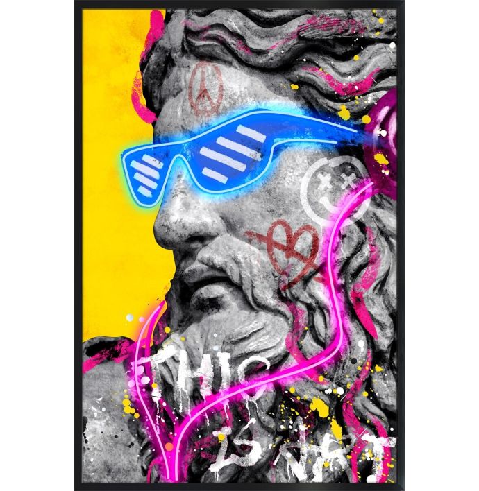 Schilderij met LED Zeus