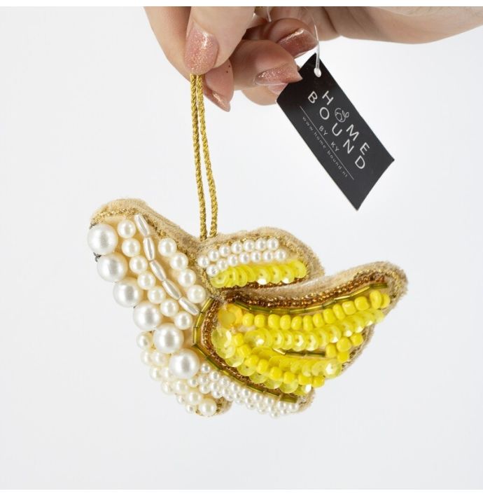 Hanger met kralen banaan