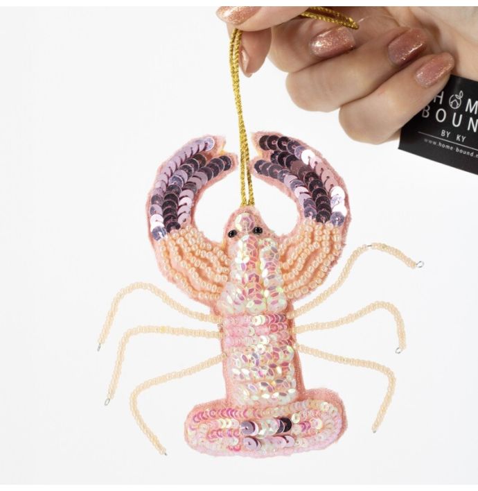 Hanger met kralen kreeft