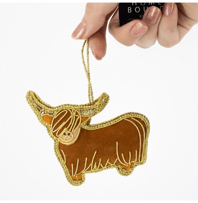 Hanger met kralen schotse hooglander