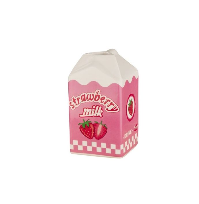 Aardewerk vaas strawberry milk